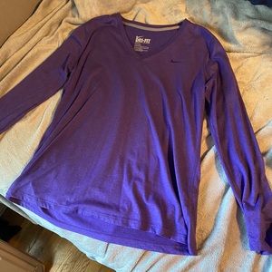 Purple Dri-Fit Nike long sleeve